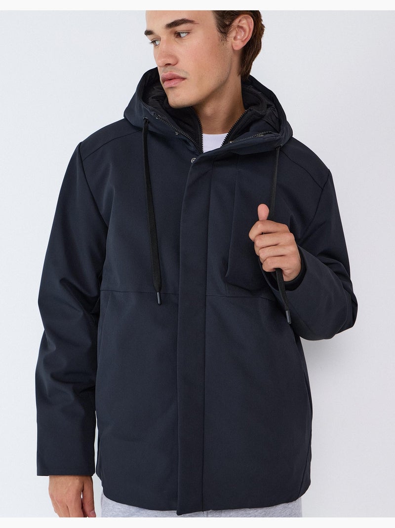 Giubbotto tecnico con cappuccio, mo fashion Blu - Kiabi
