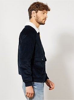 Giubbotto velluto collo sherpa - Kiabi