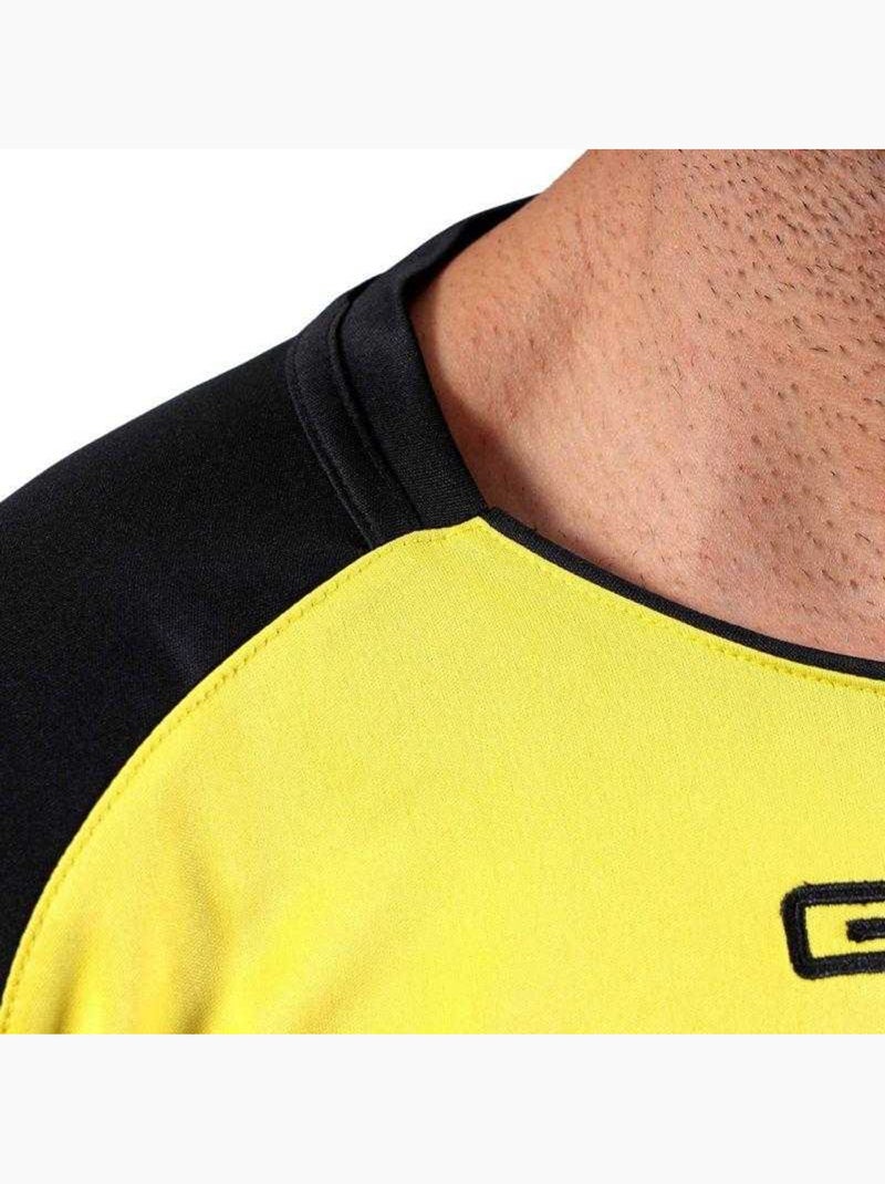 Givova Capo Maglietta Raglan Uomo Nero Giallo - Kiabi