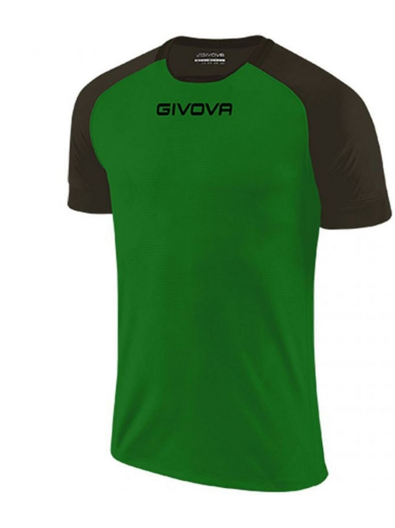 Givova Capo Maglietta Uomo Nero Verde - Kiabi
