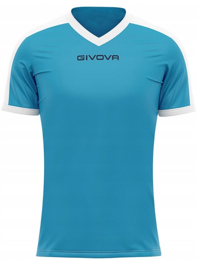 Givova Revolution Maglietta Interblocco Uomo Bianco Blu - Kiabi