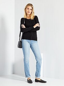 Golfino abbottonato maglina - Kiabi