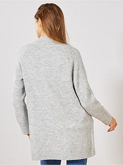 Golfino lungo maglia vaporosa - Kiabi