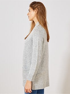 Golfino lungo maglia vaporosa - Kiabi