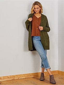 Golfino lungo maglia vaporosa - Kiabi