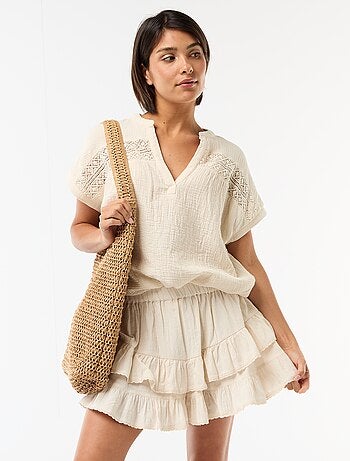 Gonna a balze e volant