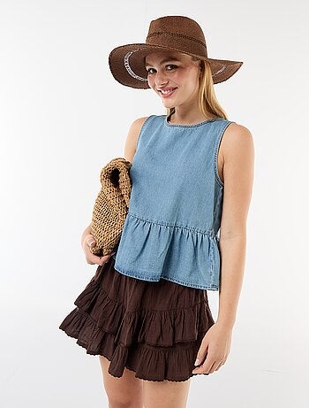 Gonna a balze e volant