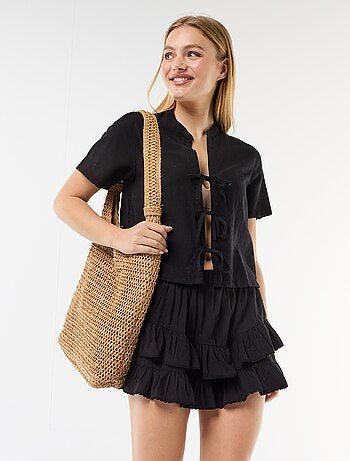 Gonna a balze e volant