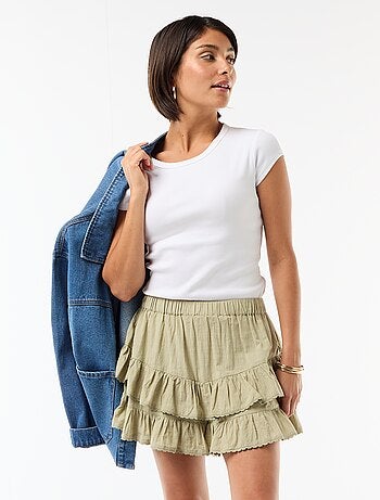 Gonna a balze e volant