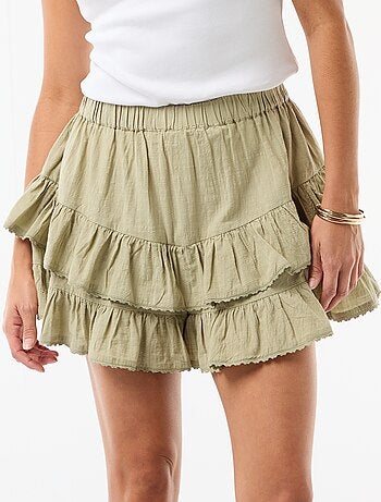 Gonna a balze e volant