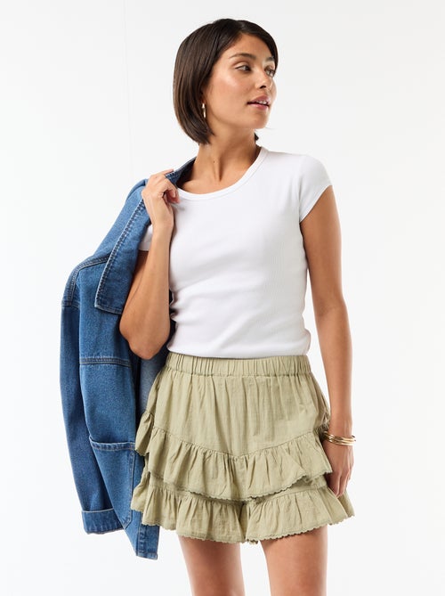 Gonna a balze e volant - Kiabi