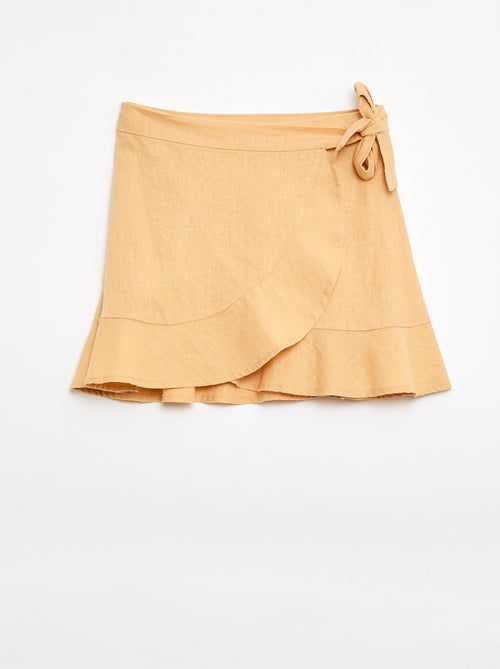 Gonna a balze in misto lino - Kiabi
