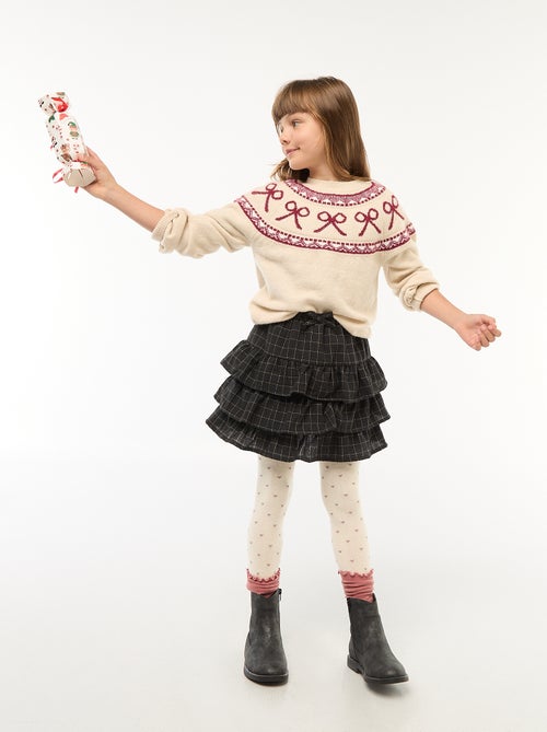 Gonna a quadri in cotone - Kiabi