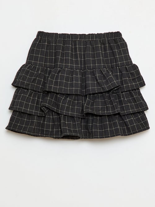 Gonna a quadri in cotone - Kiabi