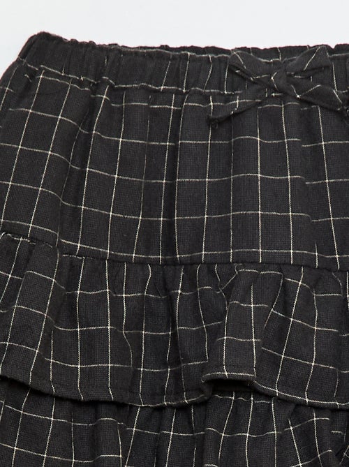 Gonna a quadri in cotone - Kiabi