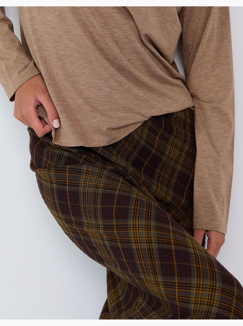Gonna a quadri, mo fashion Marrone - Kiabi