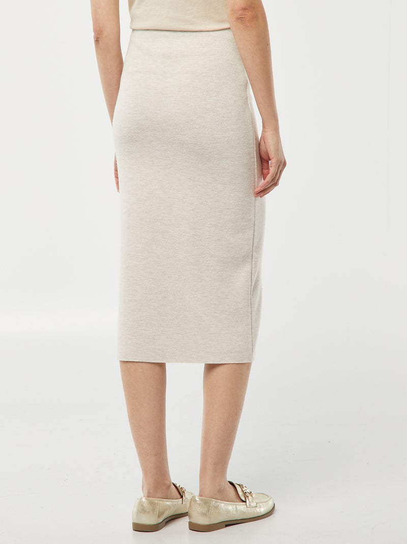 Gonna a tubino BEIGE - Kiabi