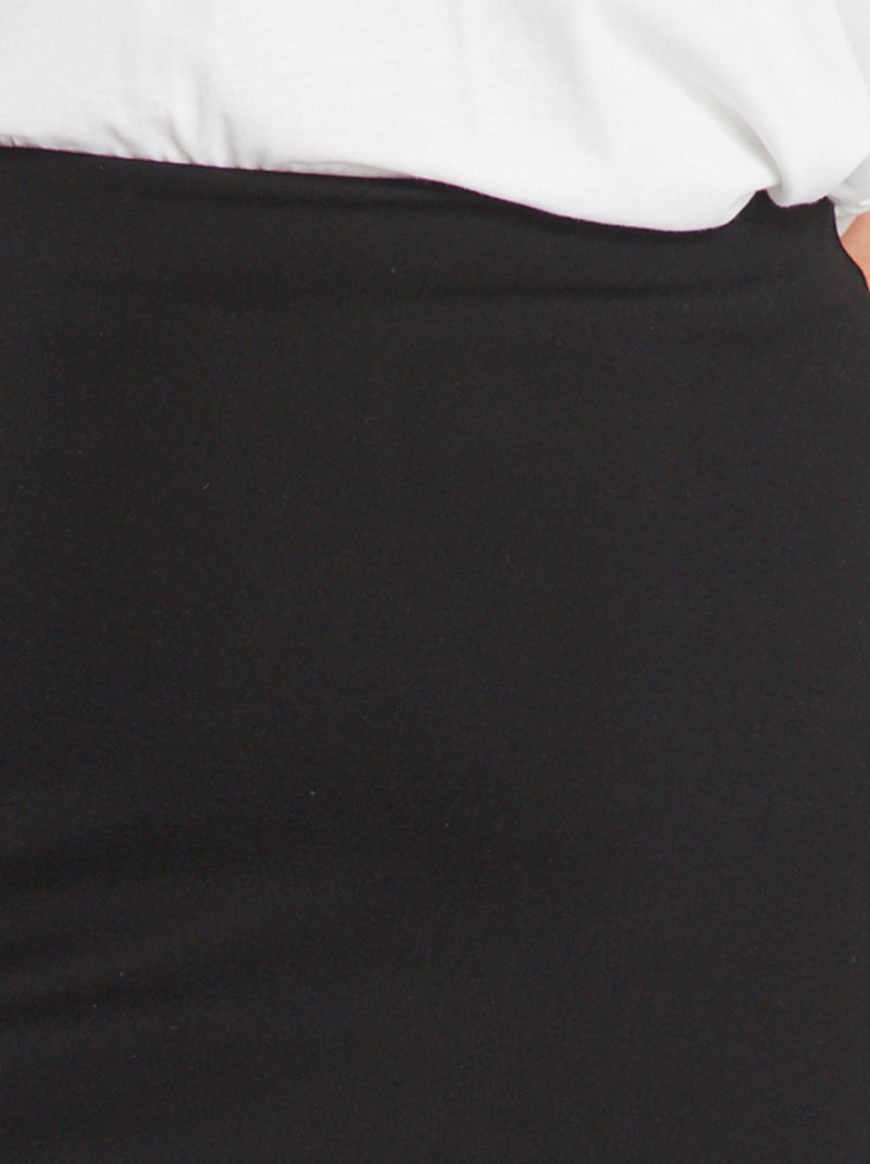 Gonna a tubino maglia Milano Nero - Kiabi