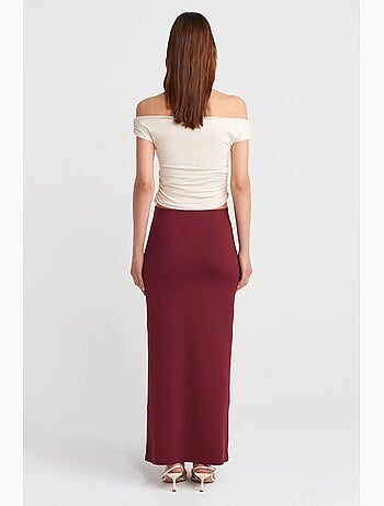 Gonna a tubino maxi a vita alta dilvin