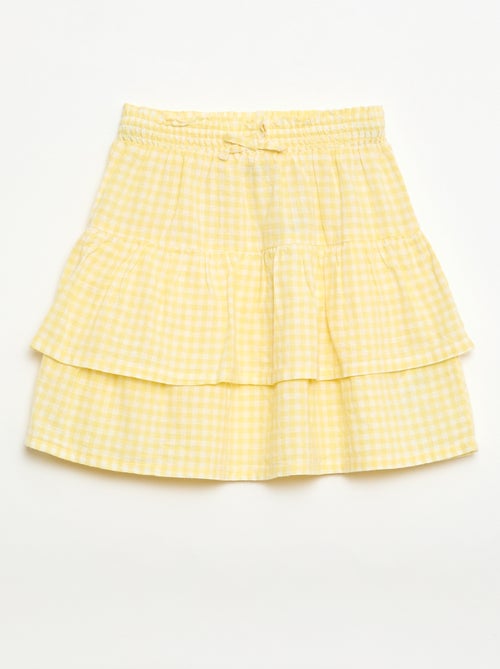 Gonna a volantini vichy - Kiabi