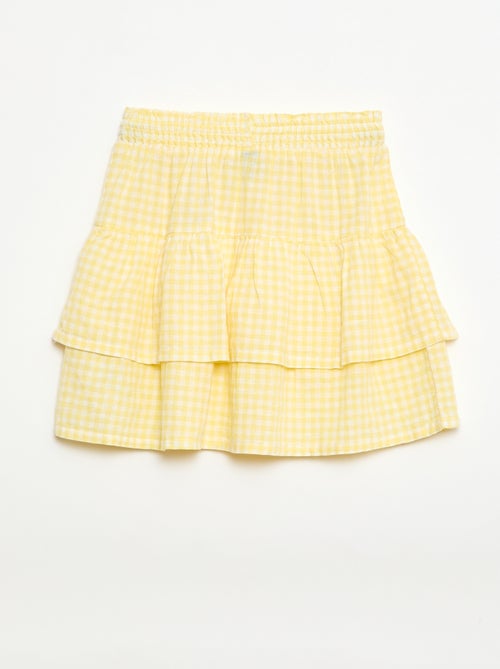 Gonna a volantini vichy - Kiabi