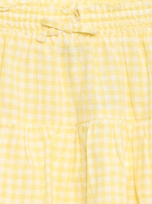 Gonna a volantini vichy - Kiabi