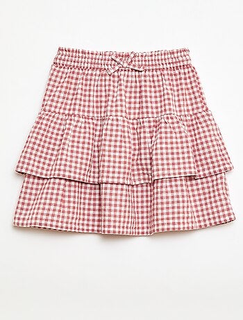 Gonna a volantini vichy