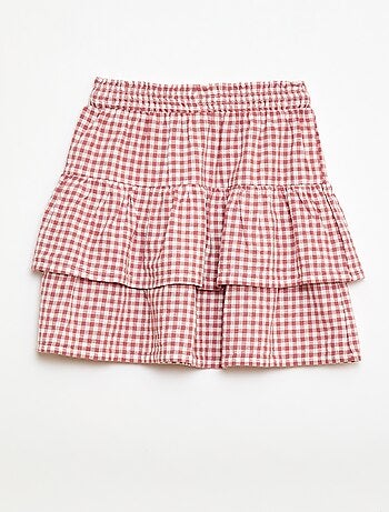 Gonna a volantini vichy