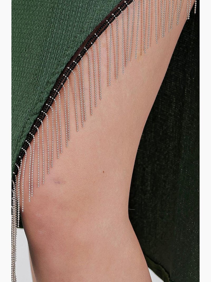 Gonna con dettaglio a catena bdart Verde smeraldo - Kiabi