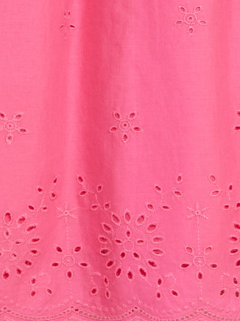 Gonna con motivi in pizzo rosa - Kiabi