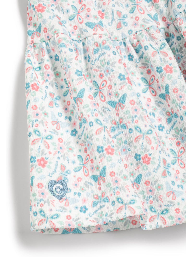 Gonna conguitos falda con mariposas Bianco - Kiabi