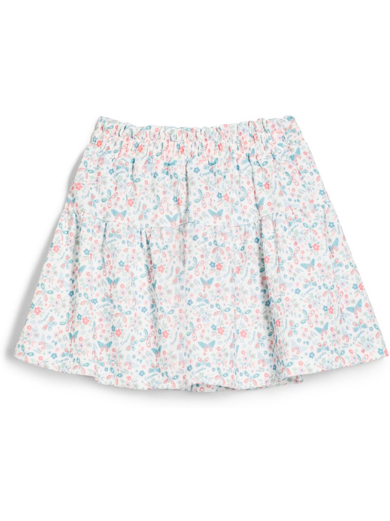 Gonna conguitos falda con mariposas Bianco - Kiabi