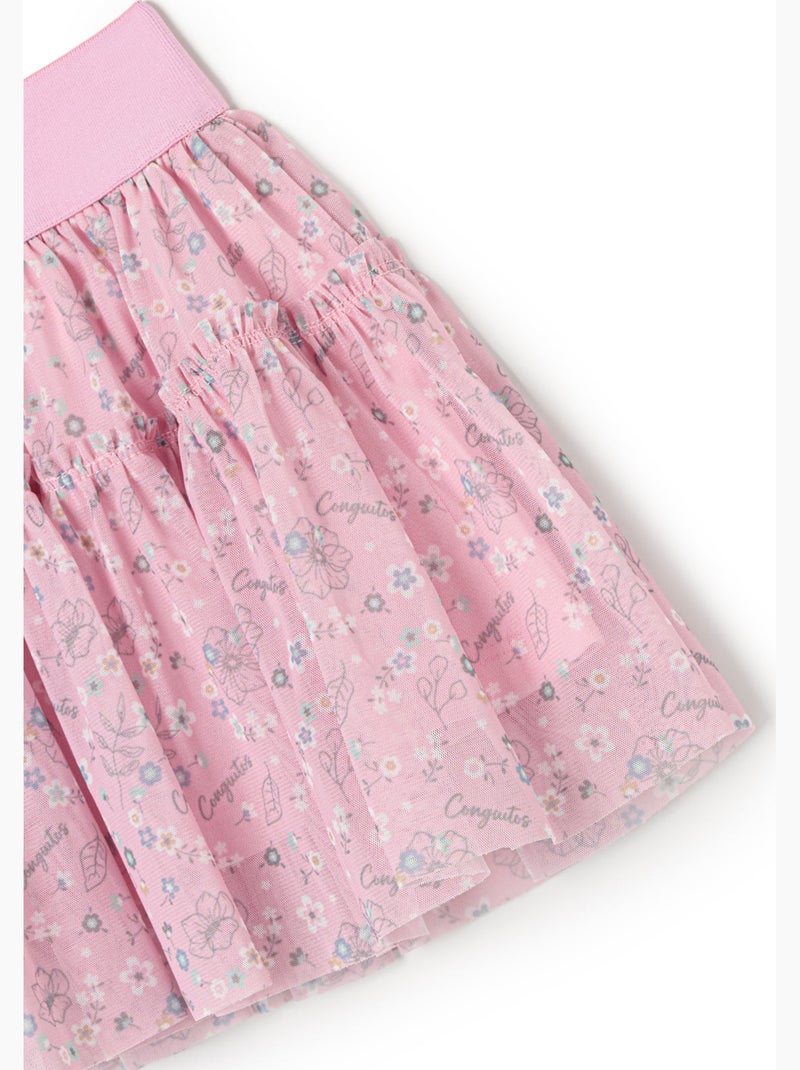 Gonna conguitos falda corazones Rosa - Kiabi