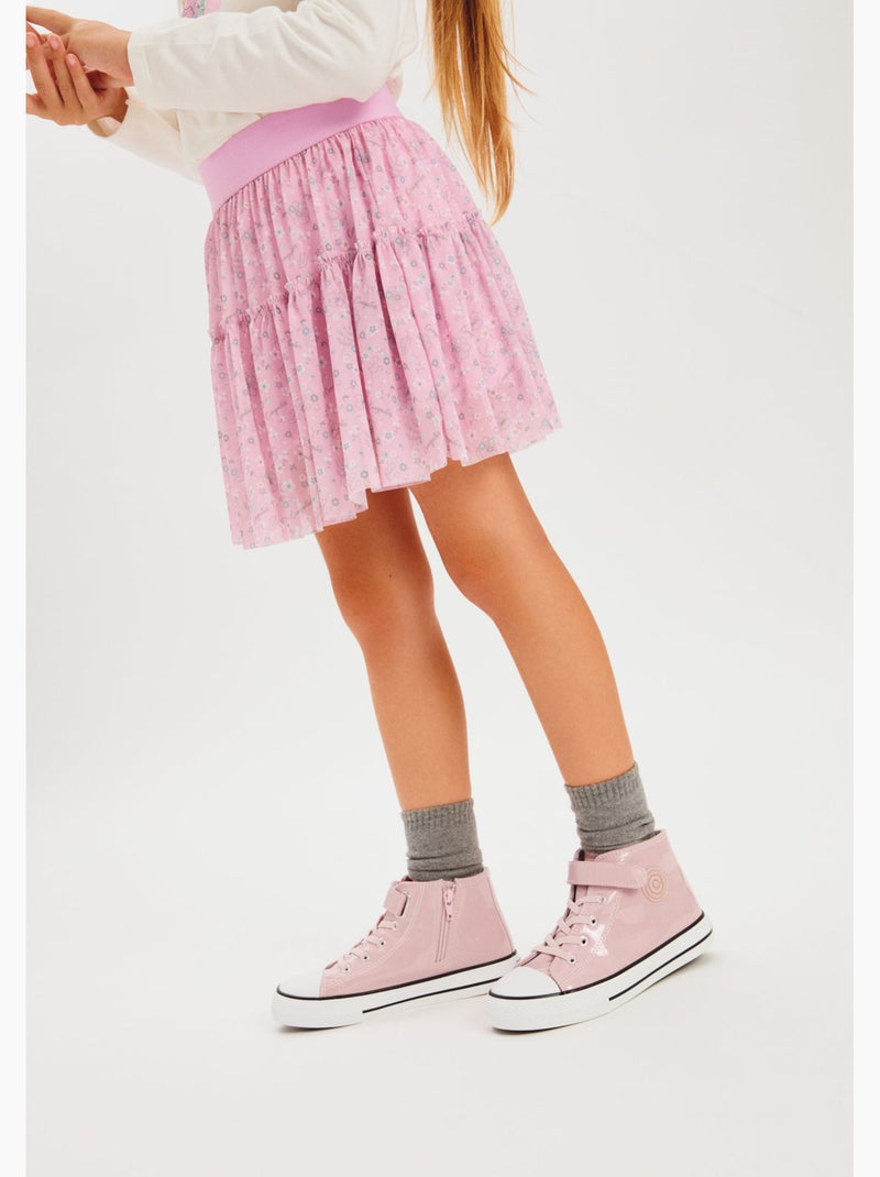 Gonna conguitos falda corazones Rosa - Kiabi