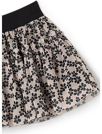 Gonna conguitos falda estampado floral
