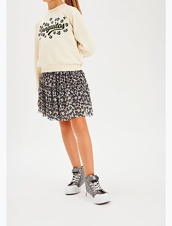 Gonna conguitos falda estampado floral