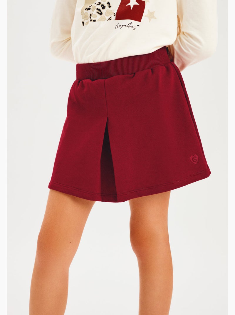 Gonna conguitos falda plush Rosso - Kiabi