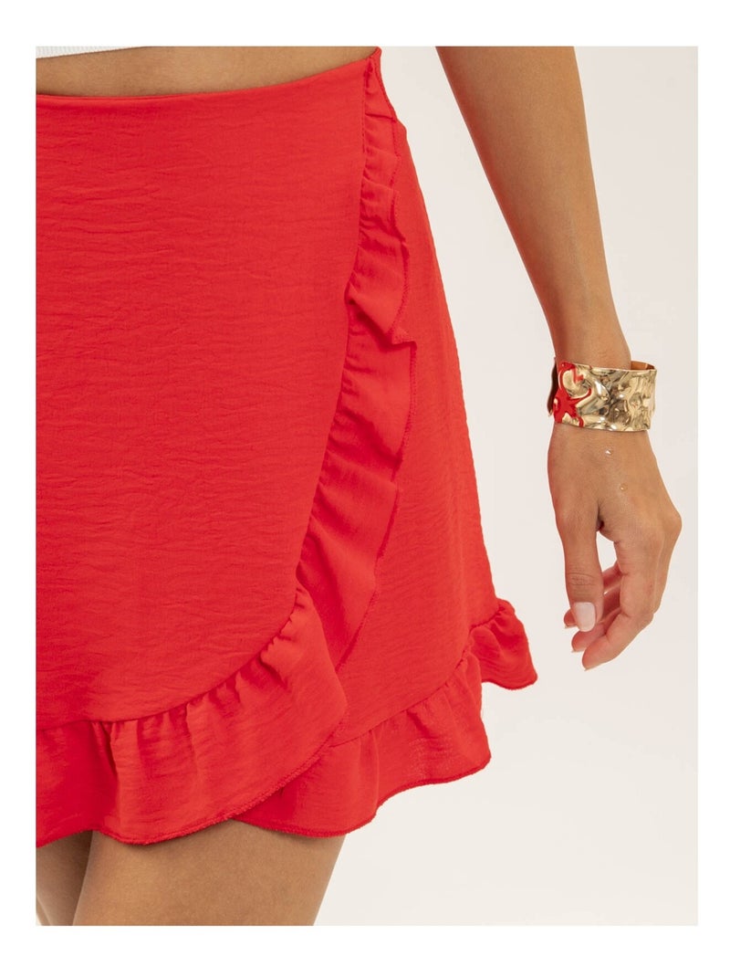 Gonna corta a portafoglio XOTESS Rosso - Kiabi