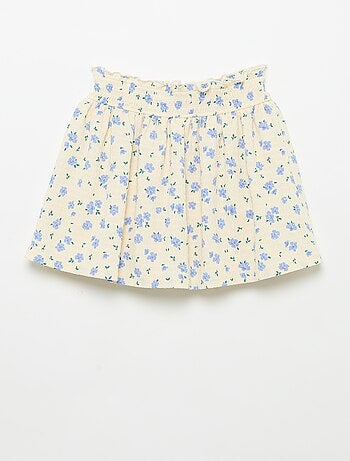 Gonna corta a ruota con shorts integrati