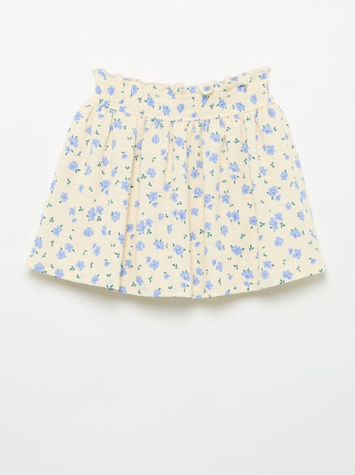 Gonna corta a ruota con shorts integrati - Kiabi