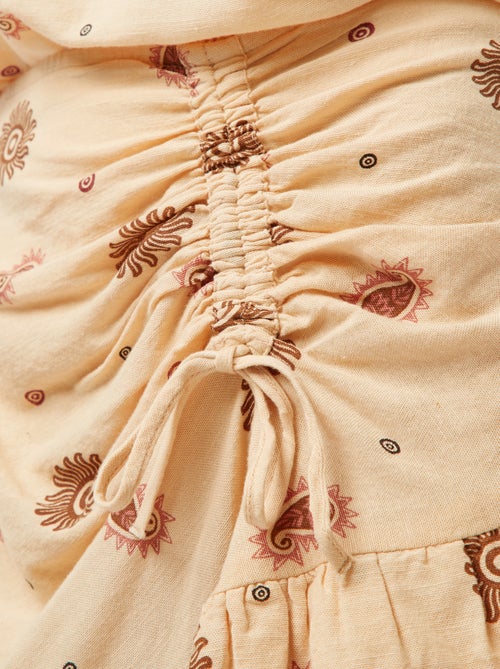 Gonna corta con balze e volant sul fondo - Kiabi