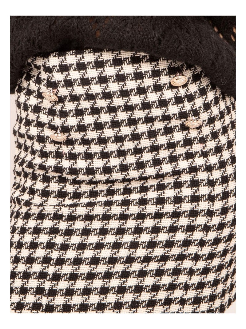 Gonna corta con stampa XAMAS Nero - Kiabi