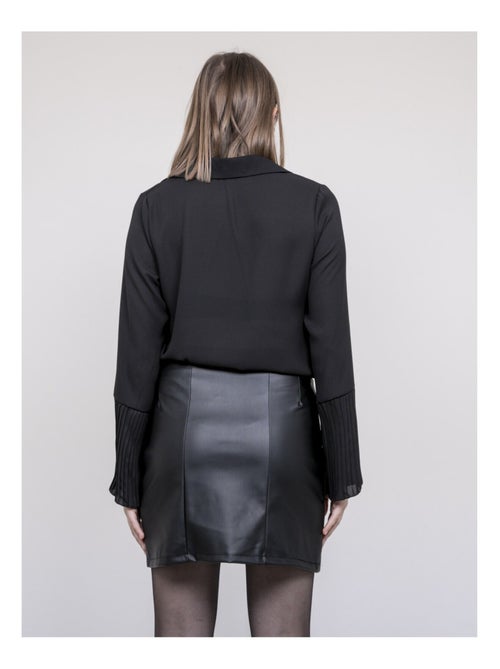 Gonna corta dritta in similpelle XOCHI - Kiabi