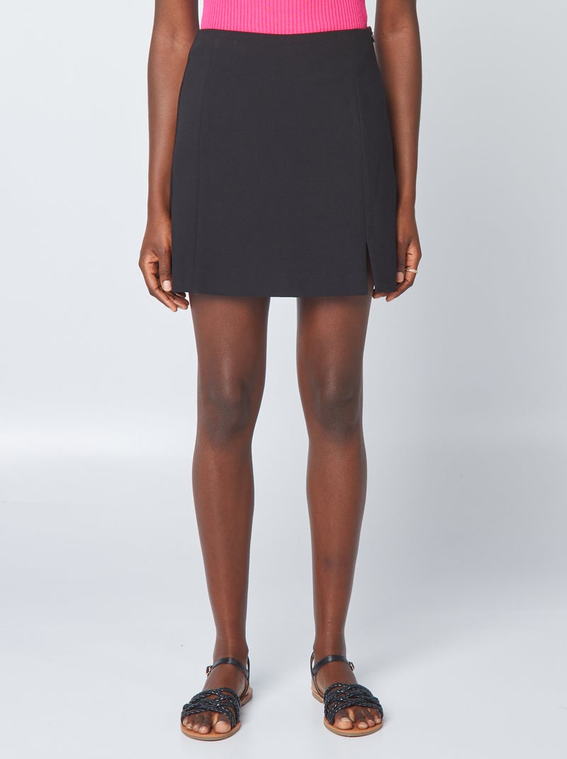 Gonna corta dritta nero - Kiabi