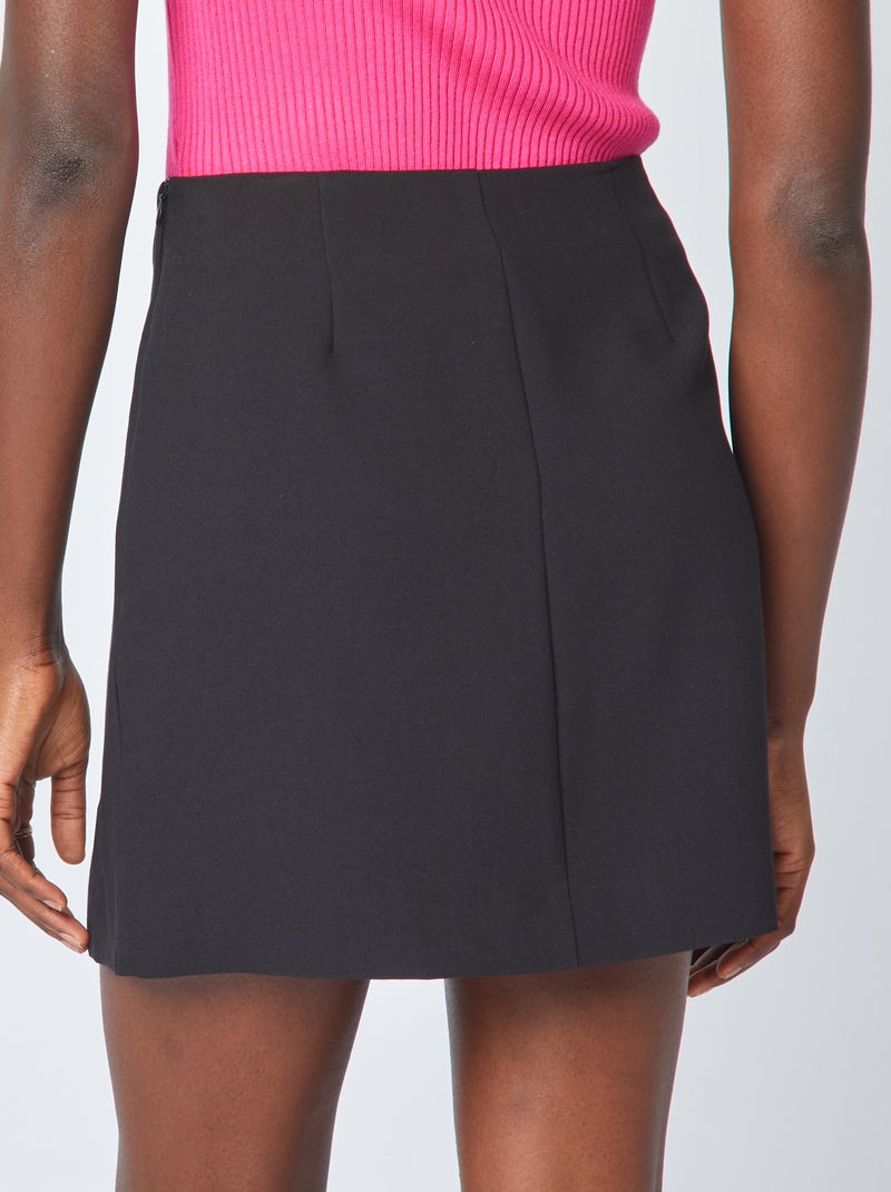 Gonna corta dritta nero - Kiabi