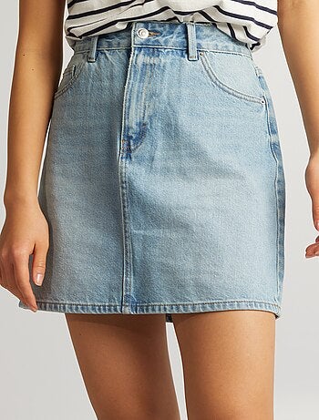 Gonna corta in denim