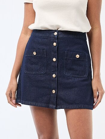 Gonna corta in denim