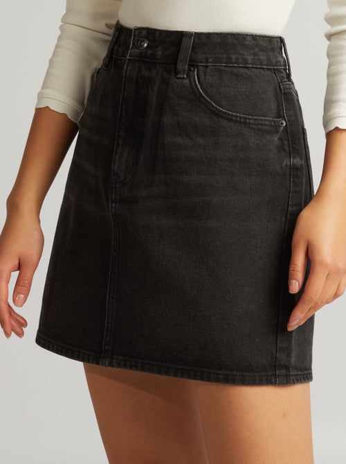 Gonna corta in denim - Kiabi