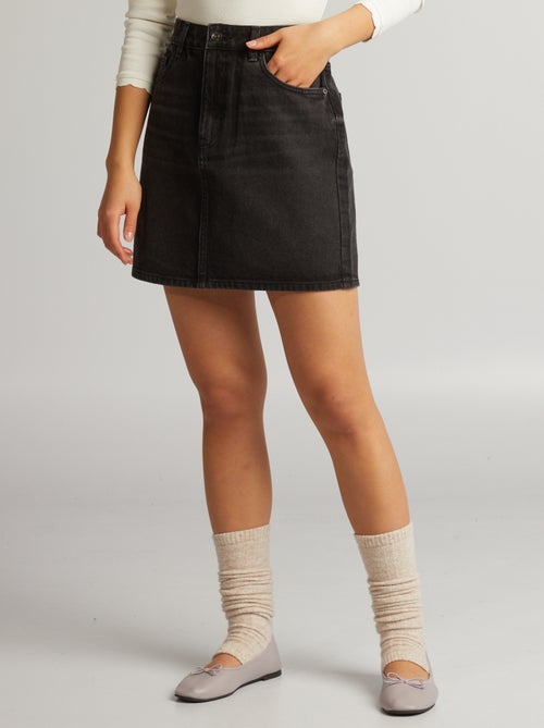 Gonna corta in denim - Kiabi