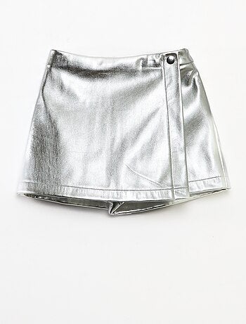 Gonna corta in ecopelle